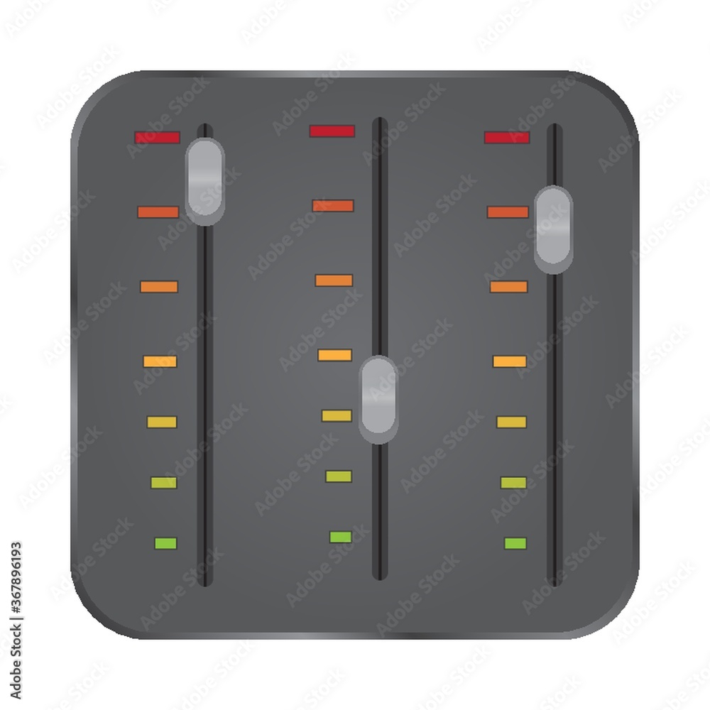 sound mixer panel