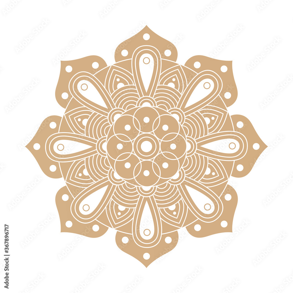 decorative floral golden mandala ethnicity artistic icon decorative floral golden mandala ethnicity artistic icon