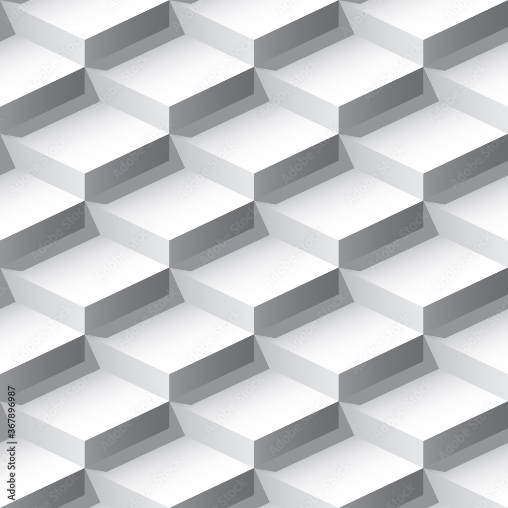 Obraz premium Abstract 3D seamless pattern