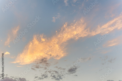 Summer Evening Cirrus Clouds