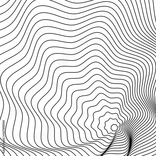 monochrome waves and forms background