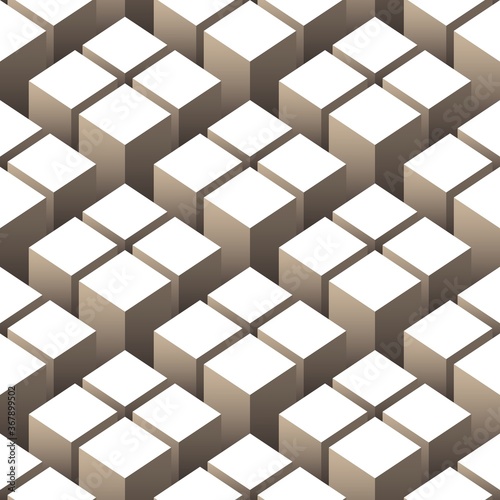 Abstract 3D seamless pattern