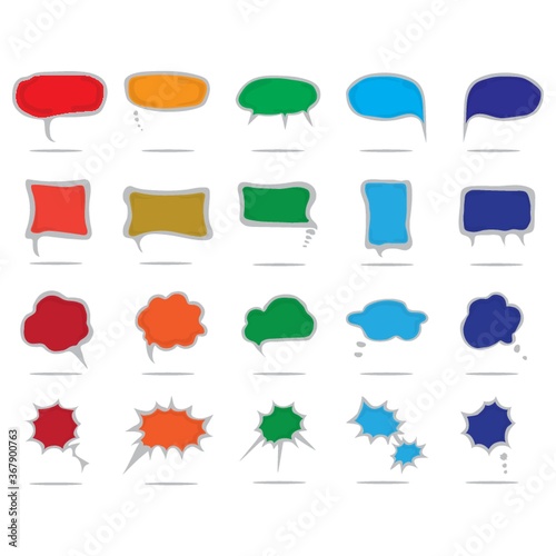 speech and thought bubble collection