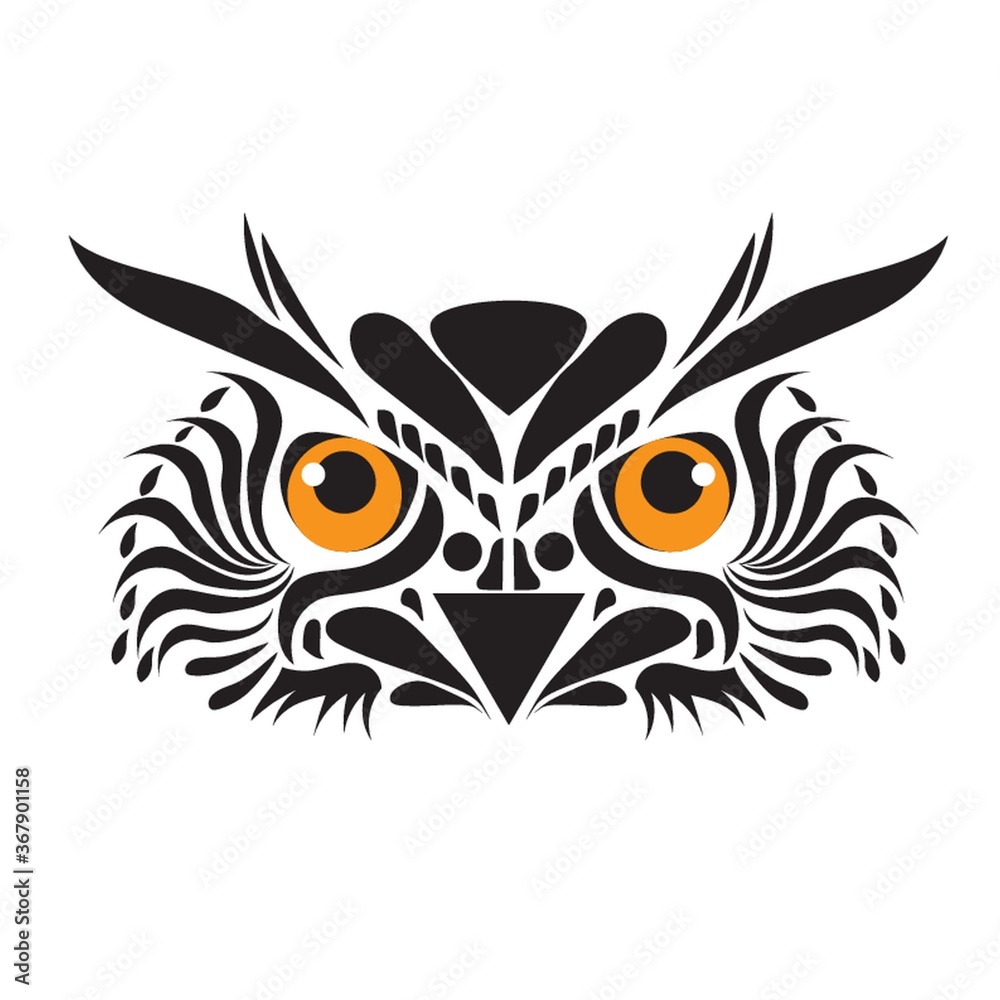 Fototapeta premium owl tattoo