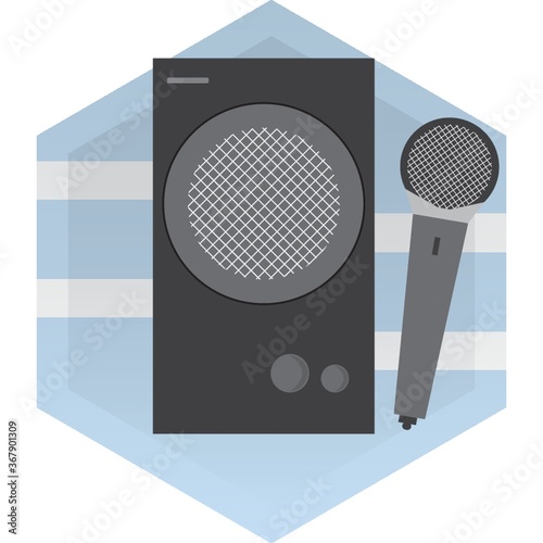 speaker and microphone