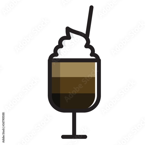 iced coffee with whipped cream