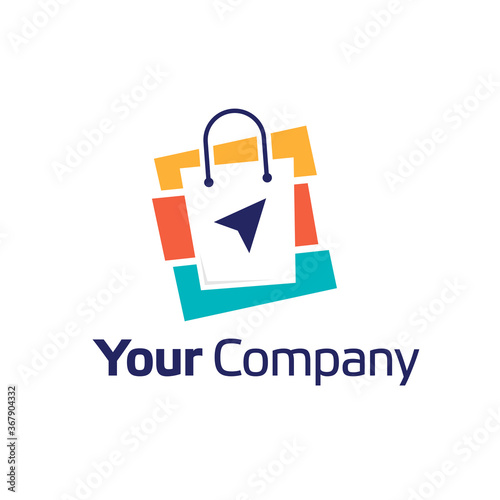 Online Shop Logo Design Template