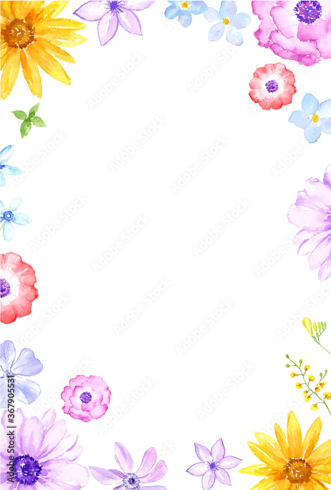 水彩で描く植物のポストカード 水彩で描く植物のポストカード
