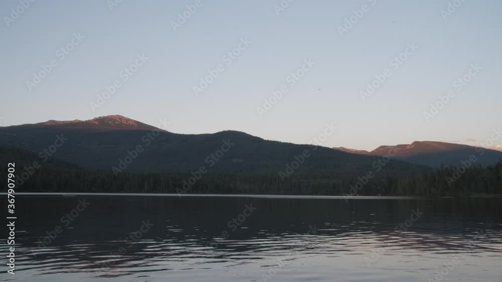 A scenic view of a north Idaho lake near the border of Canada A scenic view of a north Idaho lake near the border of Canada