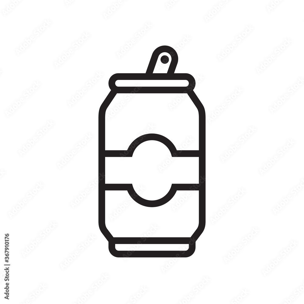 Soda can icon vector illustration. Soda can icon vector illustration.