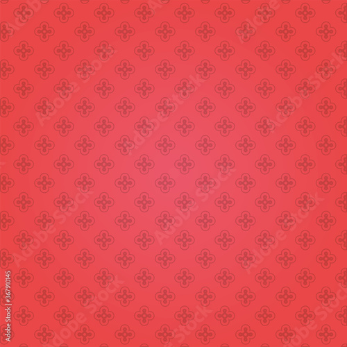 flowers garden pattern with red background
