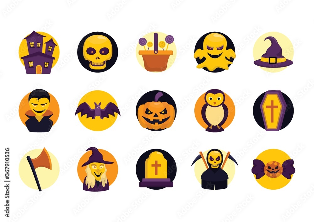 halloween themed vectors