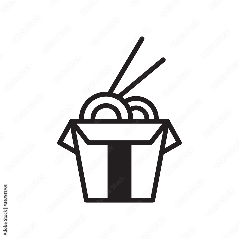 Noodle icon vector illustration. Noodle icon vector illustration.