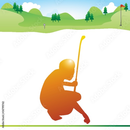 man keeping golf ball on ground