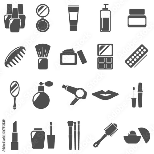 collection of beauty icons