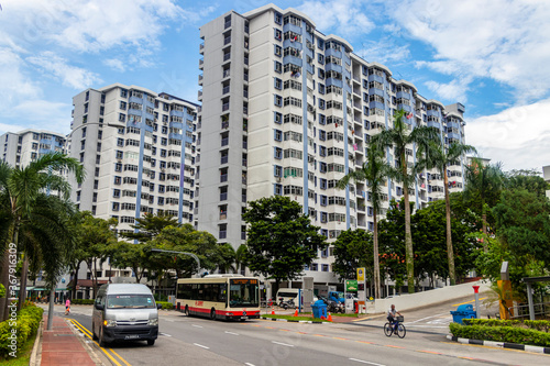 Photography Typical cityscape in Singapore in Southeast Asia