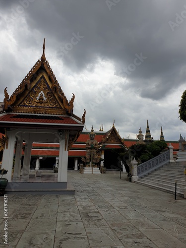 The temple of the emerald Buddha. The Grand Palace Bangkok,Thailand 1st July,2020