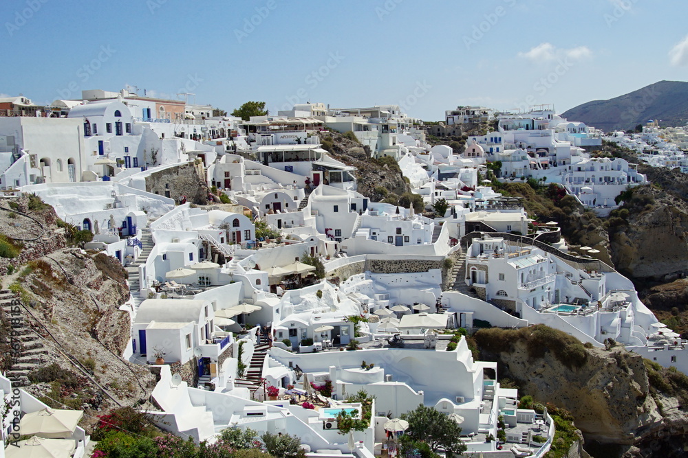 The landscape with beautiful buildings, houses in santorini island, Oia, Greece, Europe
The landscape with beautiful buildings, houses in santorini island, Oia, Greece, Europe