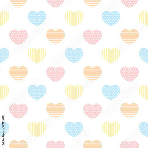 Abstract heart seamless pattern background