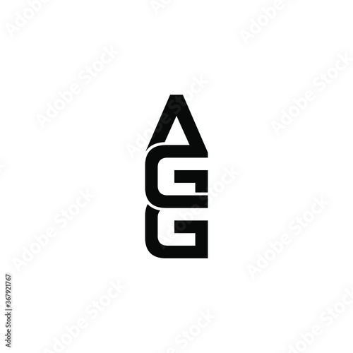 agg letter original monogram logo design © ahmad ayub prayitno