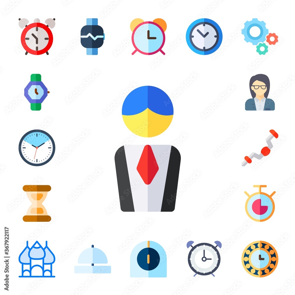 Fototapeta premium clock icon set