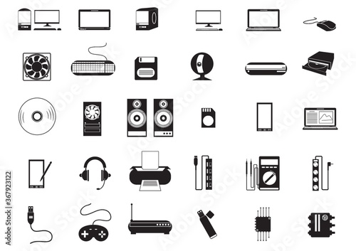technology icons collection