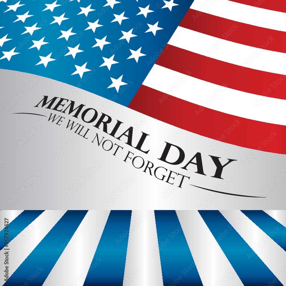 Fototapeta premium memorial day background