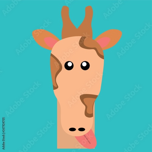 Canvas Print giraffe