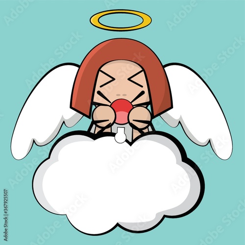 angel with angry expression