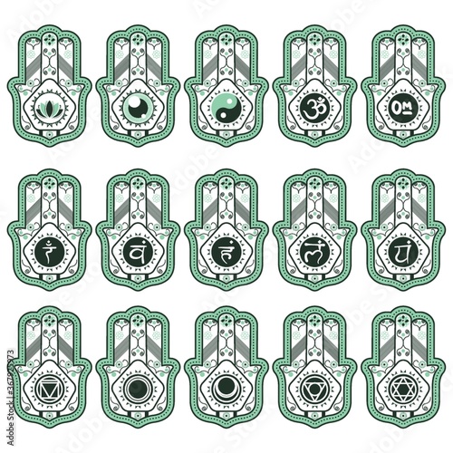 assorted yoga set
