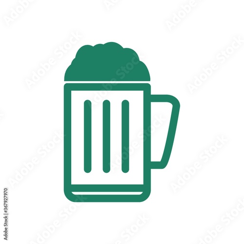 beer mug with froth