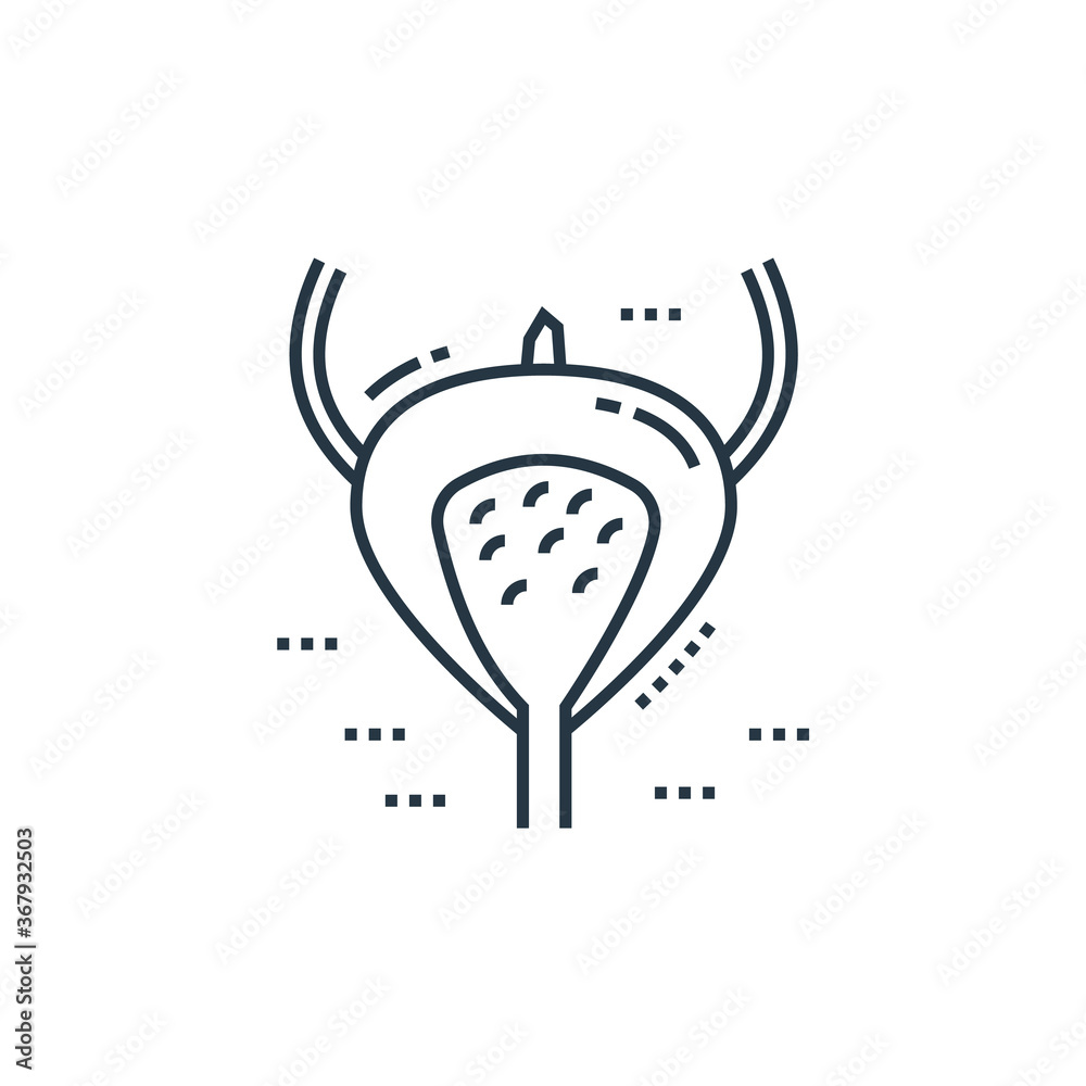 bladder icon vector from cells organs and medical cannabis concept ...