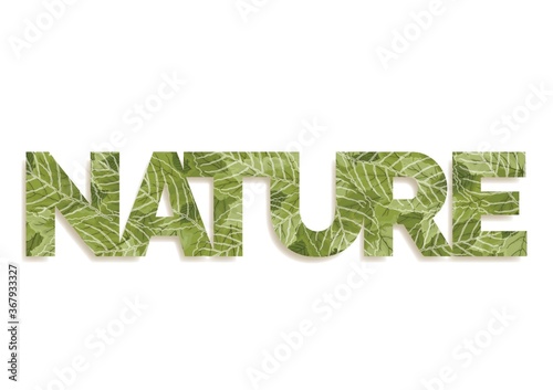 double exposure of nature and leaves