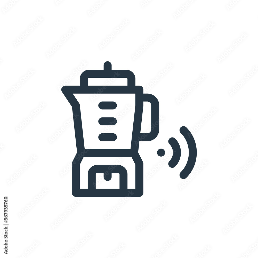 blender icon vector from smart home concept. Thin line illustration of