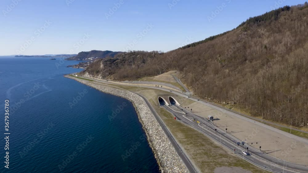 A drone hyperlapse of the Ryfylke tunnel. The worlds longest and deepest under-water tunnel is found in Norway. A drone hyperlapse of the Ryfylke tunnel. The worlds longest and deepest under-water tunnel is found in Norway.