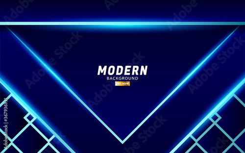 modern premium blue abstract geometric shape background banner with blue line, vector illustration.