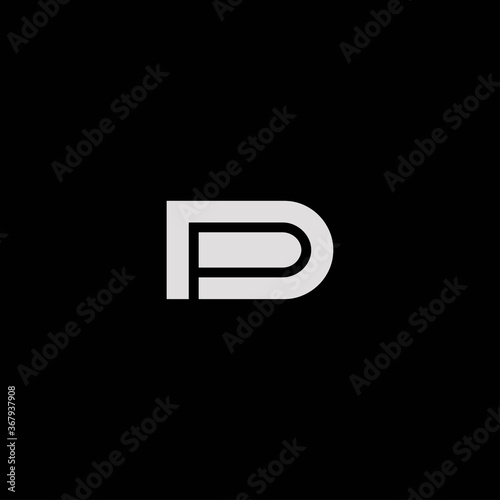 initials logo letter PD elegant and professional #2