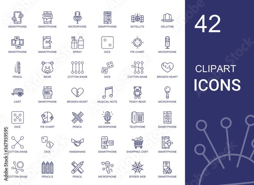 clipart icons set