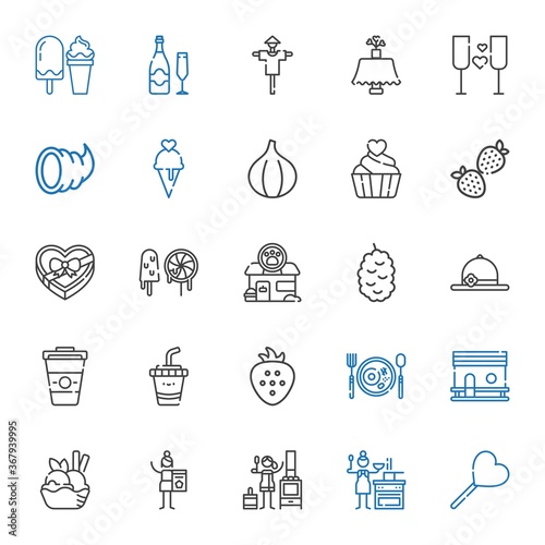 food icons set