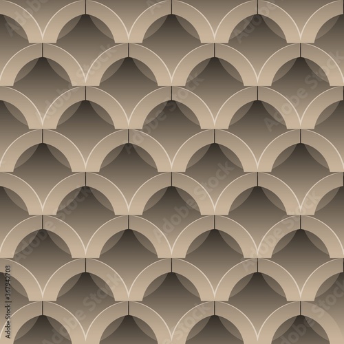 Abstract 3D seamless pattern