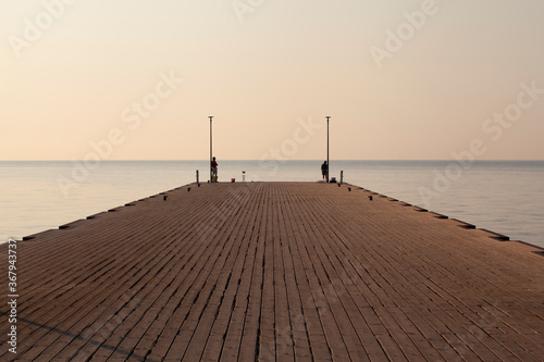 Fototapeta Naklejka Na Ścianę i Meble -  Sea Pier in the early morning