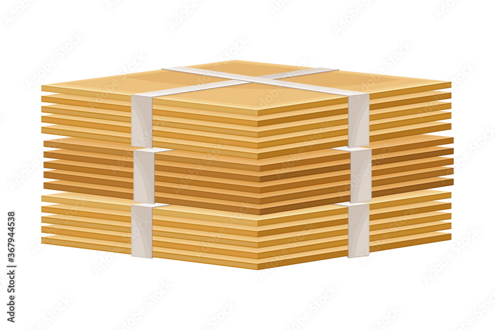 Stacked Wooden Planks and Boards on Sawmill or Warehouse Vector Illustration Stacked Wooden Planks and Boards on Sawmill or Warehouse Vector Illustration