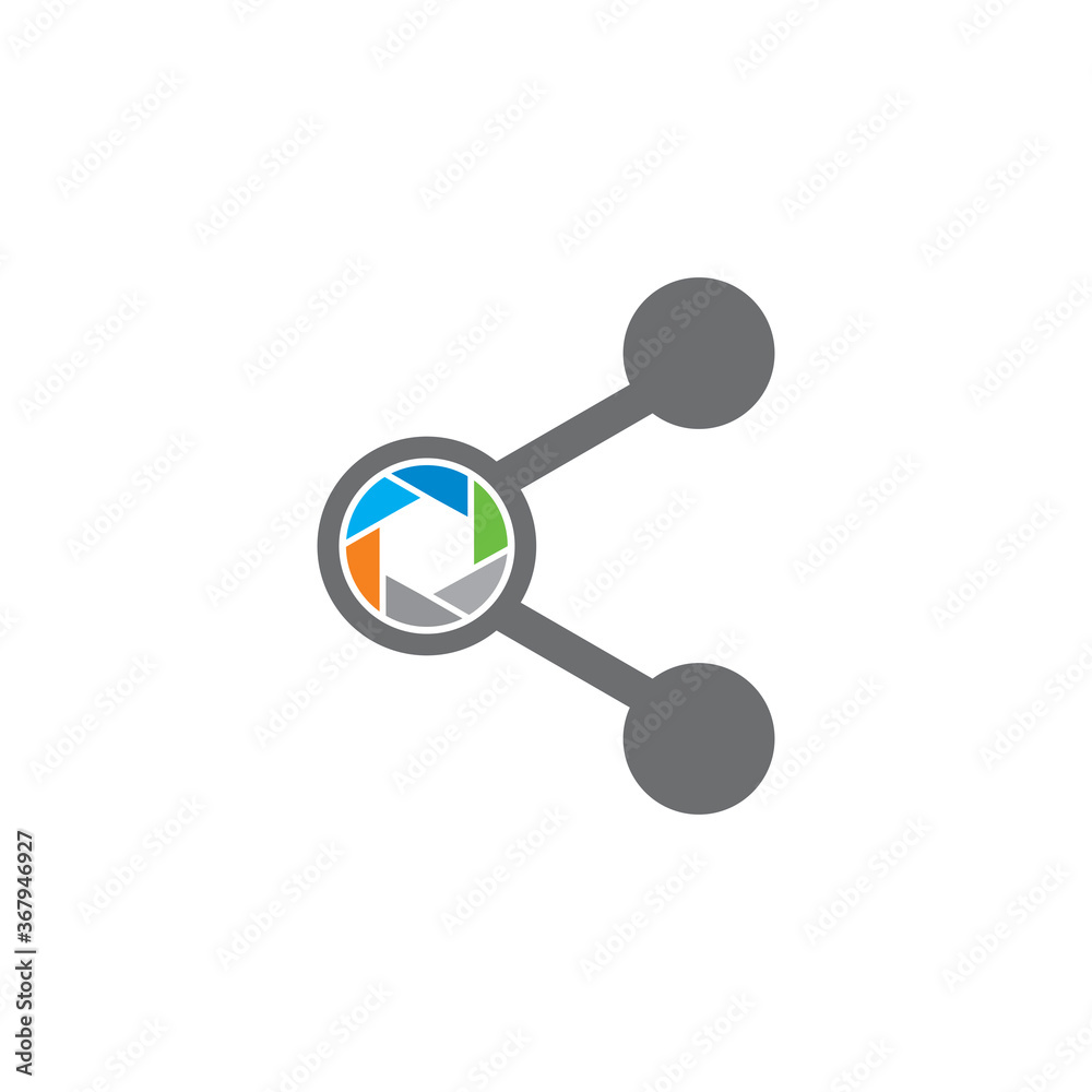 photo sharing logo , abstract lens logo photo sharing logo , abstract lens logo