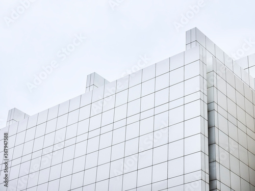 Modern building White tile wall Architecture Exterior 