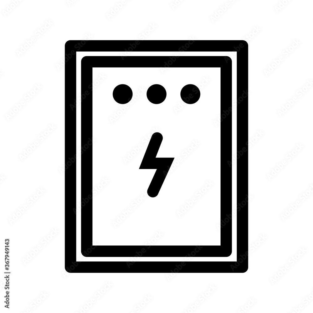 Electric panel box icon Electric panel box icon