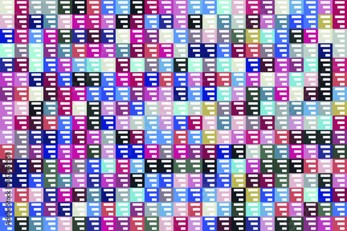 Wallpaper Mural Abstract colorful geometric figures background. Flat minimal style. Template for your design, wallpaper, banner, poster, flyer. Torontodigital.ca