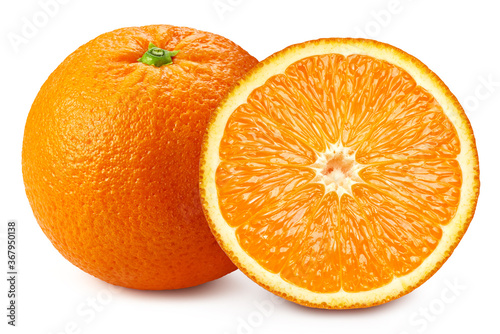 Orange fruit macro studio photo