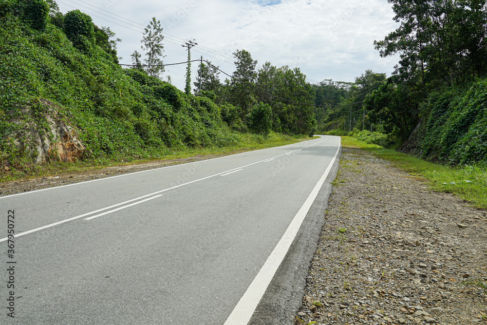 Photo for empty  highway at hill 