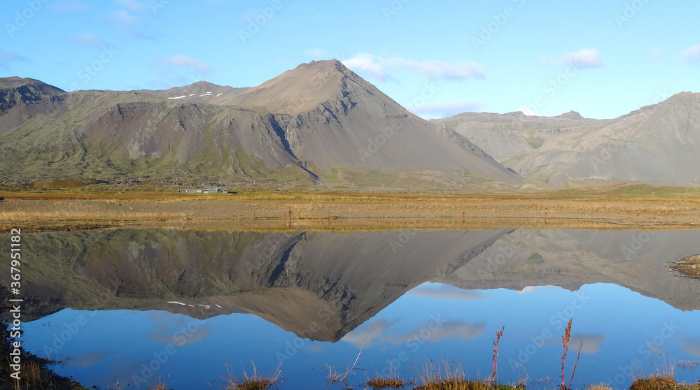Mountains in Iceland. Mountains in Iceland. Panoramic picture. Mountains in Iceland. Mountains in Iceland. Panoramic picture.