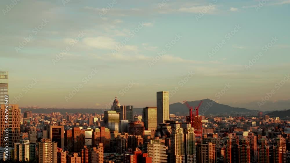 Taipei landscape with beautiful clouds in the morning Taipei landscape with beautiful clouds in the morning